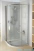 Ravak Kabina prysznicowa Pivot PSKK3 półokrągła 90x90 białe + chrom transparent 37677100Z1